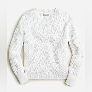 NWT J.Crew Diagonal Cable-Knit Sweater